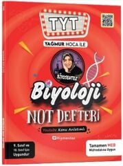 KR Akademi Yağmur Hoca ile TYT Biyosentez Biyoloji Not Defteri Tamamı El Yazılı
