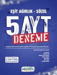 Okyanus Yayınları AYT Eşit Ağırlık Sözel 5 li Deneme