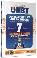 Yediiklim 2027 ÖABT MEB-AGS Din Kültürü ve Ahlak Bilgisi Öğretmenliği YAKUT 7 Deneme Çözümlü - Burhan Karakışla