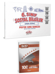 Editör 2027 6. Sınıf Sosyal Bilgiler Poster Soru Bankası+ Anla Kazan Paragraf