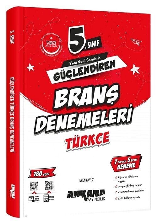 Ankara Yayıncılık 5. Sınıf Türkçe Güçlendiren Branş Denemeleri Ankara Yayıncılık