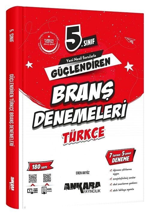 Ankara Yayıncılık 5. Sınıf Türkçe Güçlendiren Branş Denemeleri