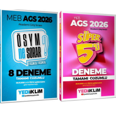 Yediiklim 2026 MEB AGS Deneme Tamamı Çözümlü 2'li Süper Set