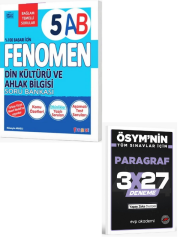 Fenomen 2027  5. Sınıf Din Kültürü ve Ahlak Bilgisi A ve B Fenomen Soru Bankası+ EVP Akademi Paragraf