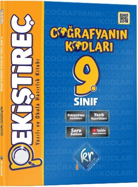 KR Akademi 9. Sınıf Coğrafyanın Kodları Pekiştireç Yazılı ve Okula Hazırlık Kitabı