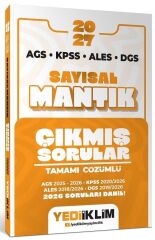 Yediiklim 2027 KPSS MEB-AGS ALES DGS Sayısal Mantık Çıkmış Sorular Çözümlü