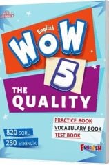 Fenomen Okul 5. Sınıf Wow English The Quality Practice Book Vocabulary Book Test Book
