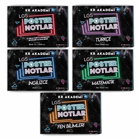 KR Akademi LGS Poster Notlar Seti 5'li