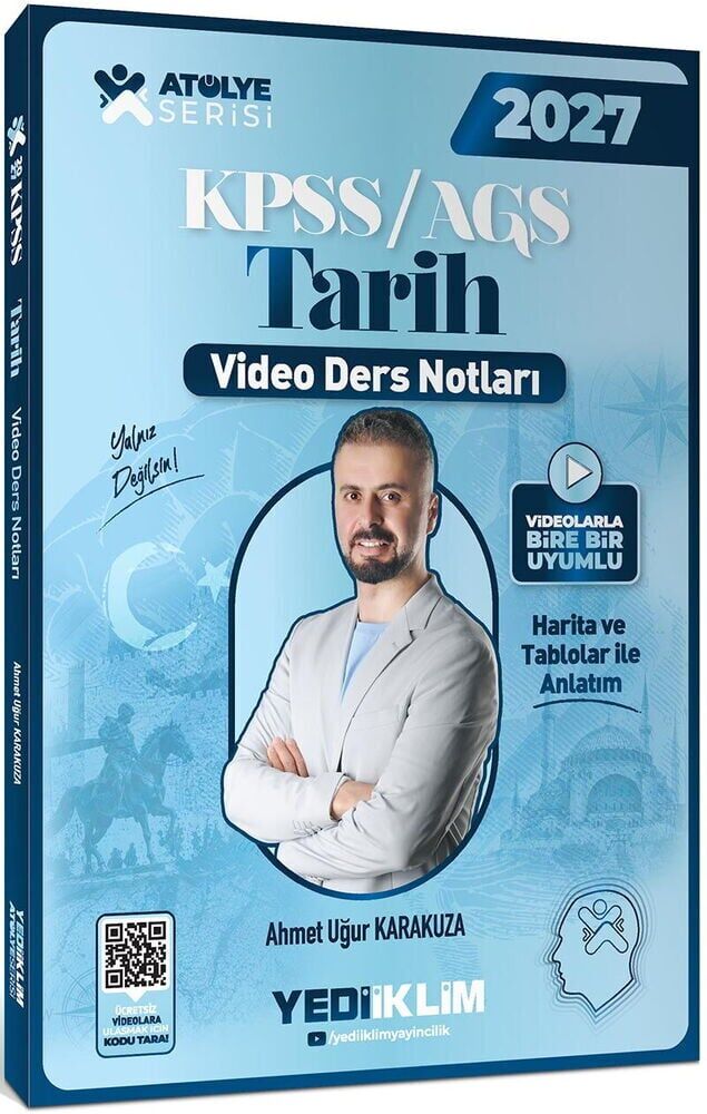 Yediiklim 2027 KPSS MEB-AGS Tarih Video Ders Notları Atölye Serisi - Ahmet Uğur Karakuza