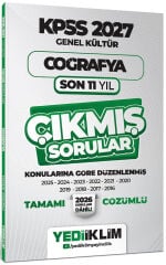 Yediiklim 2027 KPSS Coğrafya Çıkmış Sorular Son 11 Yıl Konularına Göre Çözümlü
