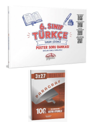 Editör 227 6. Sınıf Türkçe Poster Soru Bankası Çözümlü+ Anla Kazan Paragraf