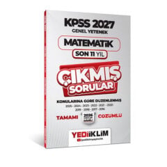 Yediiklim 2027 KPSS Matematik Çıkmış Sorular Son 11 Yıl Konularına Göre Çözümlü