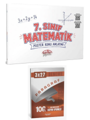 Editör 2027 7. Sınıf Matematik Poster Konu Anlatımı+ Anla Kazan Paragraf