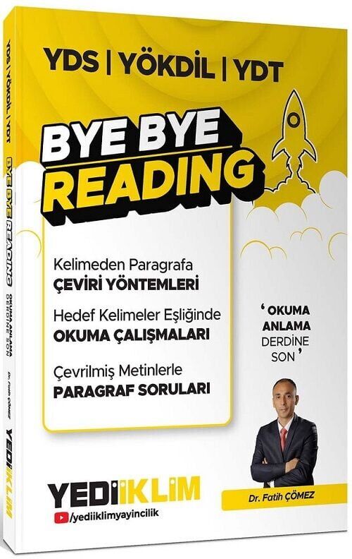 2027 Yediiklim YDS YÖKDİL YDT Bye Bye Reading Soru Bankası - Fatih Çömez