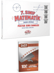Editör 2027 7. Sınıf Matematik Poster Soru Bankası Çözümlü+ Anla Kazan Paragraf