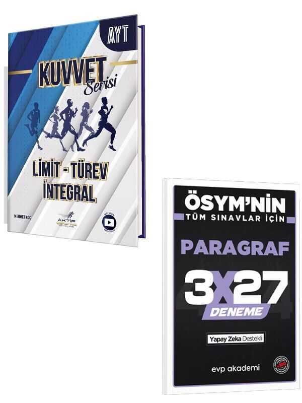 Aktif Öğrenme 2027 Limit Türev İntegral Kuvvet Serisi+EVP Akademi 3x27 Paragraf Deneme