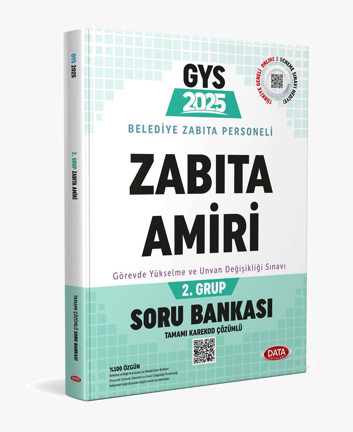 Data 2025 GYS Belediye Zabıta Amiri 2. Grup Soru Bankası Görevde Yükselme Data Yayınları