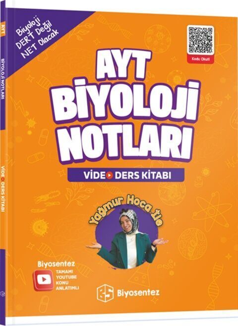 KR Akademi AYT Biyoloji Yağmur Hoca ile Biyosentez Video Ders Kitabı