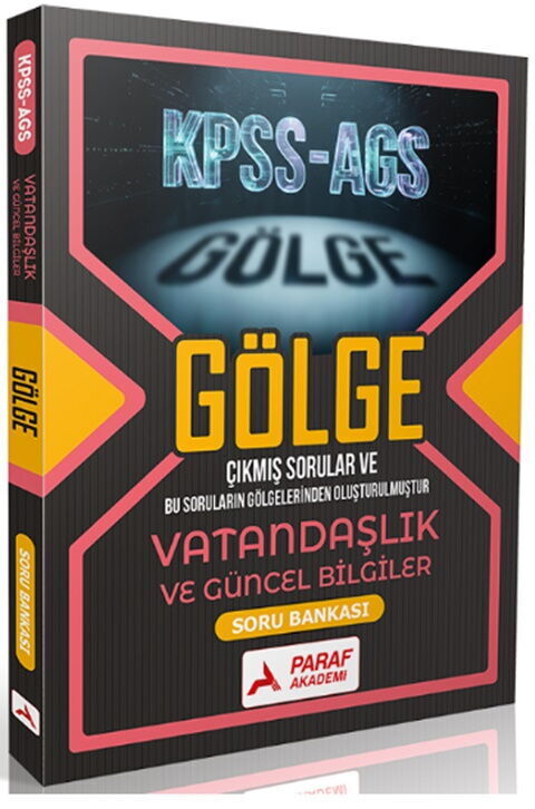Paraf Yayınları KPSS MEB AGS Vatandaşlık ve Güncel Bilgiler Gölge Soru Bankası