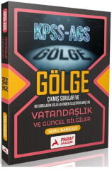 Paraf Yayınları KPSS MEB AGS Vatandaşlık ve Güncel Bilgiler Gölge Soru Bankası