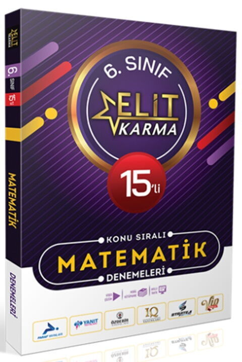Paraf Yayınları 6. Sınıf Matematik 15 li Elit Karma Konu Sıralı Denemeleri
