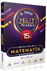 Paraf Yayınları 6. Sınıf Matematik 15 li Elit Karma Konu Sıralı Denemeleri