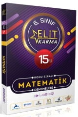 Paraf Yayınları 6. Sınıf Matematik 15 li Elit Karma Konu Sıralı Denemeleri
