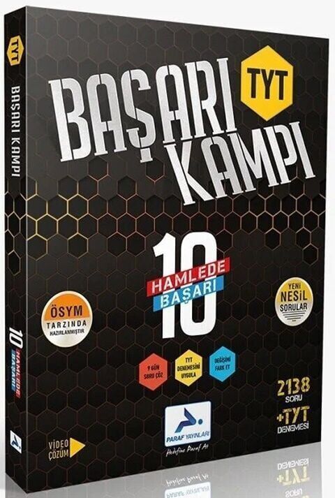 Paraf Yayınları TYT Başarı Kampı 10 Hamlede Başarı Video Çözümlü