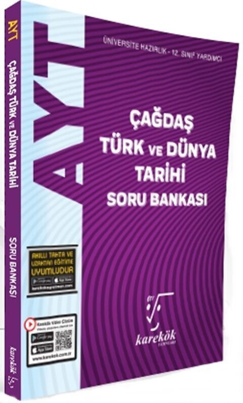 Karekök Yayınları AYT Çağdaş Türk ve Dünya Tarihi Soru Bankası
