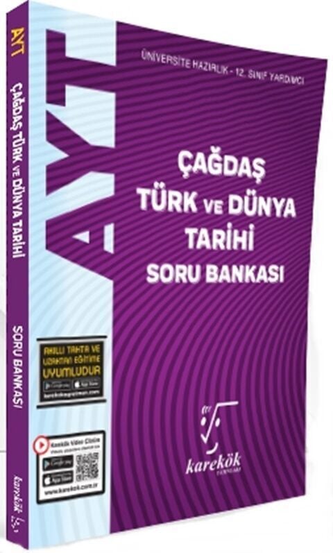 Karekök Yayınları AYT Çağdaş Türk ve Dünya Tarihi Soru Bankası
