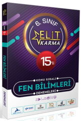 Paraf Yayınları 6. Sınıf Fen Bilimleri Elit Karma 15 li Konu Sıralı Denemeleri