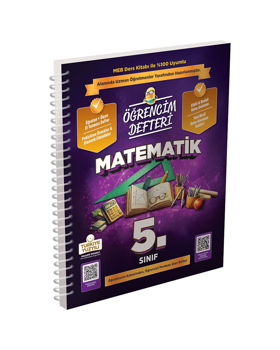 Murat Yayınları 5.Sınıf Matematik Öğrencim Defteri