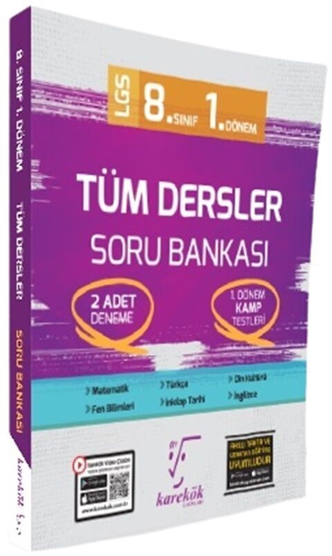 Karekök Yayınları 8. Sınıf LGS Tüm Dersler 1. Dönem Soru Bankası