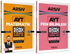 Marka 2025 YKS AYT Matematik + Fen Bilimleri Çıkmış Sorular Son 7 Yıl Konu Konu Tıpkı Basım Arşiv Serisi Çözümlü 2 li Set Yektuğ Mat - Yasin Kara Marka Yayınları