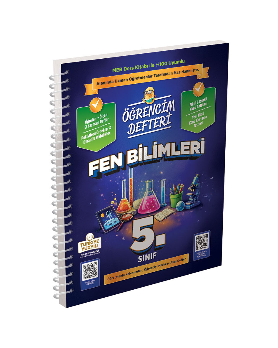Murat Yayınları 5.Sınıf Fen Bilimleri Öğrencim Defteri