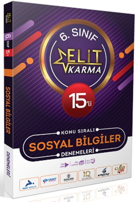 Paraf Yayınları 6. Sınıf Sosyal Bilgiler 15 li Elit Karma Konu Sıralı Denemeleri