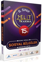 Paraf Yayınları 6. Sınıf Sosyal Bilgiler 15 li Elit Karma Konu Sıralı Denemeleri