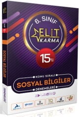 Paraf Yayınları 6. Sınıf Sosyal Bilgiler 15 li Elit Karma Konu Sıralı Denemeleri