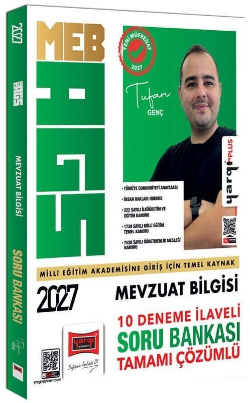 Yargı 2027 MEB-AGS Mevzuat Bilgisi Soru Bankası Çözümlü (10 Deneme İlaveli) - Tufan Genç