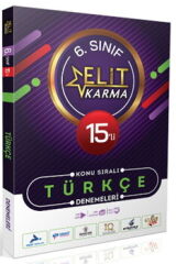 Paraf Yayınları 6. Sınıf Türkçe 15 li Elit Karma Konu Sıralı Denemeleri