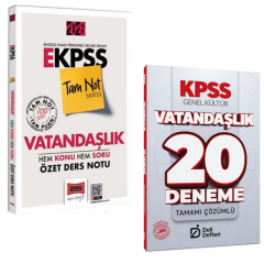 Yargı 2026 E-KPSS Tam Not Serisi Vatandaşlık Hem Konu Hem Soru Özet Ders Notu & KPSS Vatandaşlık 20 Deneme Seti
