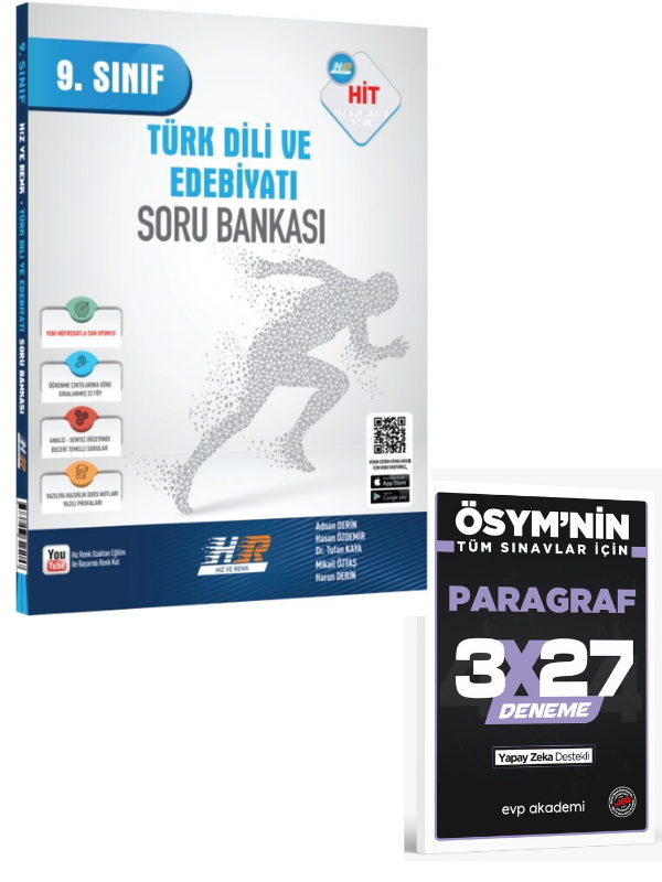 Hız ve Renk 2027  9. Sınıf Türk Dili ve Edebiyatı HİT Soru Bankası+ EVP Akademi Paragraf