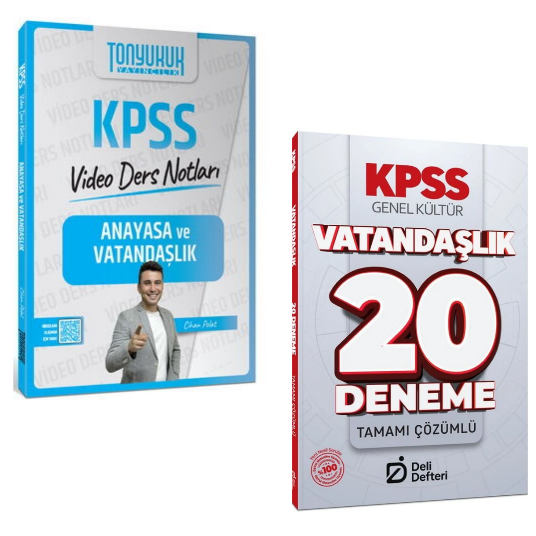Tonyukuk KPSS Anayasa ve Vatandaşlık Video Ders Notları & KPSS Vatandaşlık 20 Deneme Seti