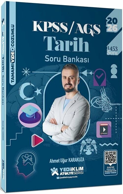 Yediiklim 2026 KPSS Tarih Atölye Soru Bankası Çözümlü - Ahmet Uğur Karakuza Yediiklim Yayınları