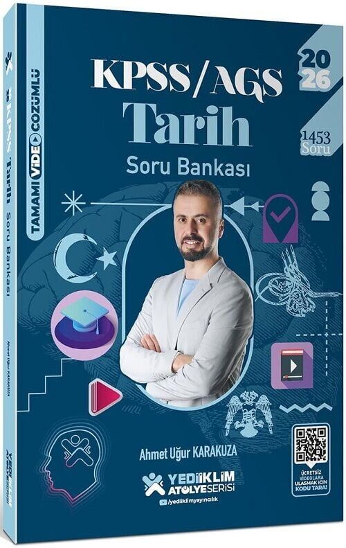 Yediiklim 2026 KPSS Tarih Atölye Soru Bankası Çözümlü - Ahmet Uğur Karakuza Yediiklim Yayınları