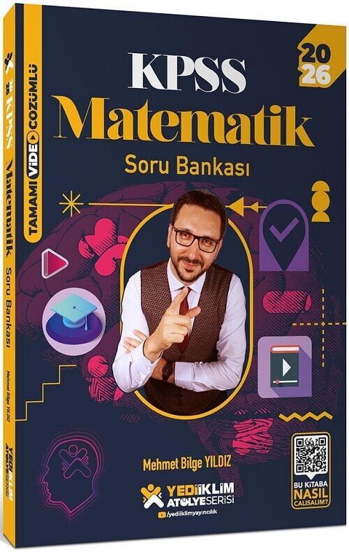 Yediiklim 2026 KPSS Matematik Atölye Soru Bankası Çözümlü - Mehmet Bilge Yıldız Yediiklim Yayınları