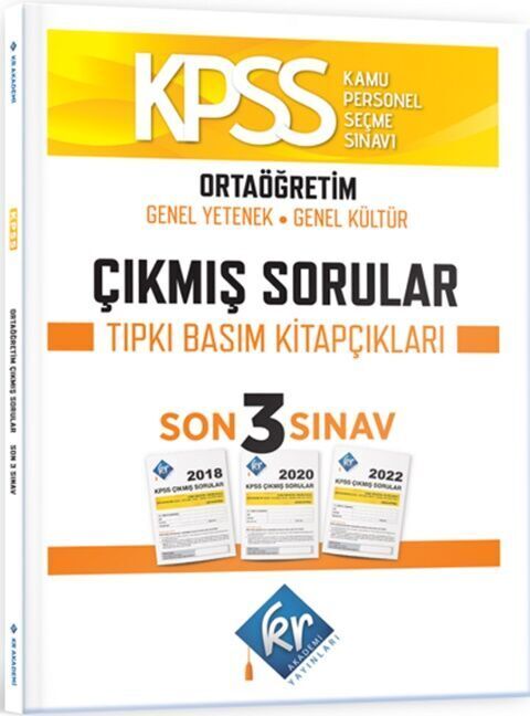 KR Akademi KPSS Ortaöğretim Genel Yetenek Genel Kültür Çıkmış Sorular Son 3 Yıl Tıpkı Basım Fasikülleri