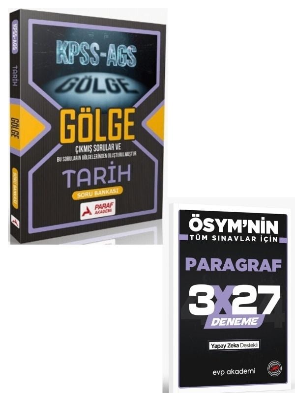 Paraf 2027 KPSS MEB AGS Tarih Gölge Soru Bankası+ EVP Akademi Paragraf