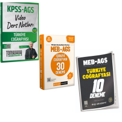 Tonyukuk 2026 KPSS AGS Türkiye Coğrafyası Video Ders Notları & AGS Türkiye Coğrafyası 2'li Deneme Seti