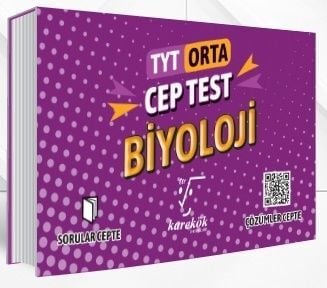 Karekök Yayınları TYT Biyoloji Orta Cep Test